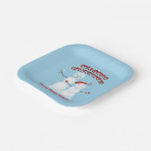 Rick en Morty | De groeten van Snowmen Snowmen Papieren Bordje (Gebogen)