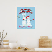 Rick en Morty | De groeten van Snowmen Snowmen Poster (Keuken)