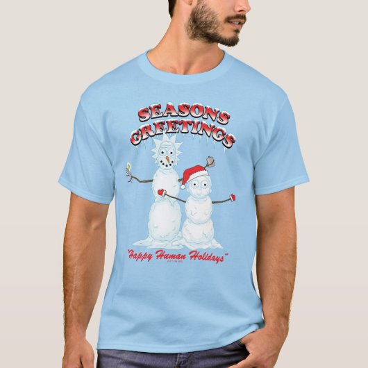 Rick en Morty | De groeten van Snowmen Snowmen T-shirt (Voorkant)