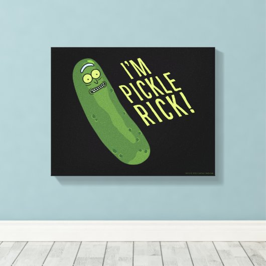 RICK EN MORTY™ | Draai de kaarde om Canvas Afdruk (Insitu (Houten vloer))