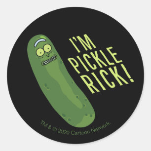 RICK EN MORTY™   Draai de kaarde om Ronde Sticker