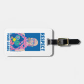 RICK EN MORTY™ | Eerbiediging van uw tandwielen Bagagelabel (Voorkant horizontaal)