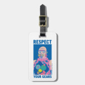 RICK EN MORTY™ | Eerbiediging van uw tandwielen Bagagelabel (Voorkant verticaal)