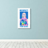 RICK EN MORTY™ | Eerbiediging van uw tandwielen Canvas Afdruk (Insitu (Houten vloer))