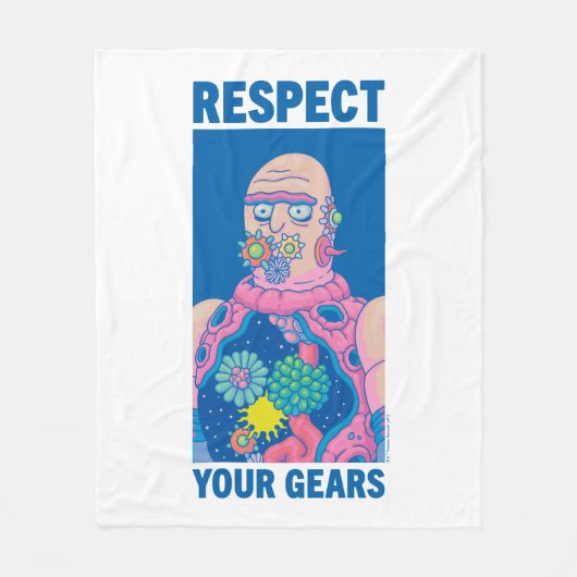 RICK EN MORTY™ | Eerbiediging van uw tandwielen Fleece Deken (Voorkant)