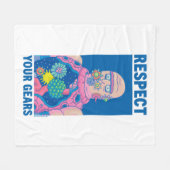 RICK EN MORTY™ | Eerbiediging van uw tandwielen Fleece Deken (Voorkant (Horizontaal))