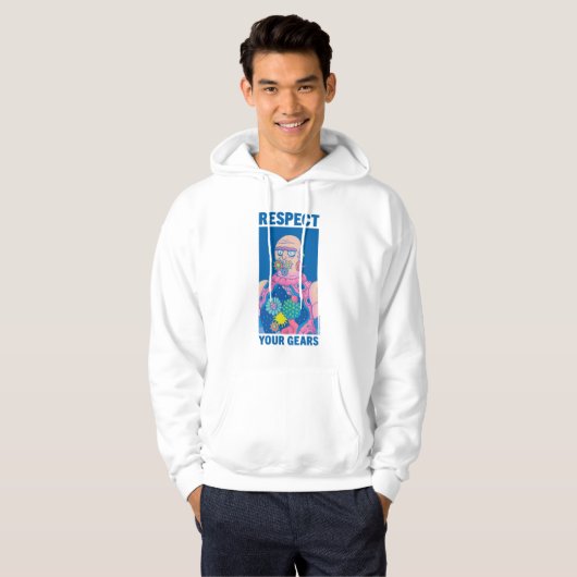 RICK EN MORTY™ | Eerbiediging van uw tandwielen Hoodie (Voorkant volledig)