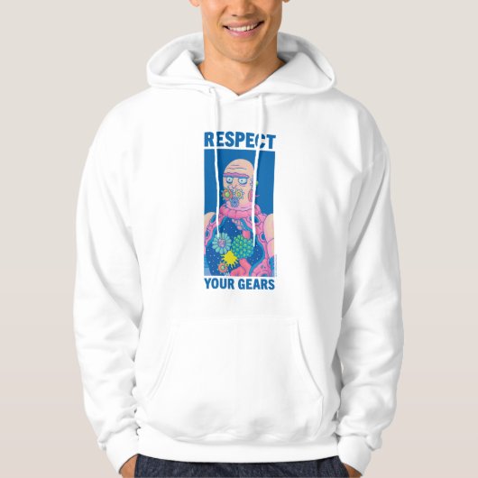 RICK EN MORTY™ | Eerbiediging van uw tandwielen Hoodie (Voorkant)