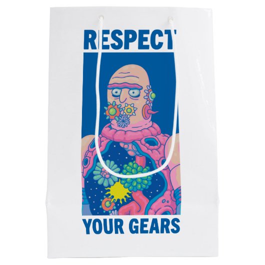 RICK EN MORTY™ | Eerbiediging van uw tandwielen Medium Cadeauzakje (Achterkant)