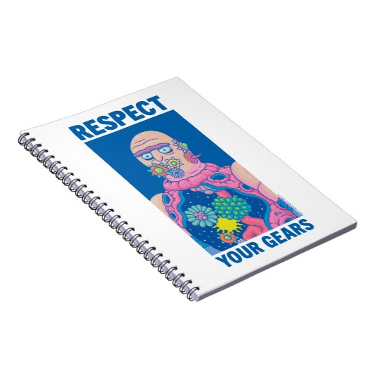 RICK EN MORTY™ | Eerbiediging van uw tandwielen Notitieboek (Rechterzijde)