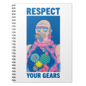 RICK EN MORTY™ | Eerbiediging van uw tandwielen Notitieboek (Voorkant)