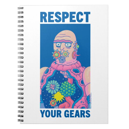RICK EN MORTY™ | Eerbiediging van uw tandwielen Notitieboek (Voorkant)