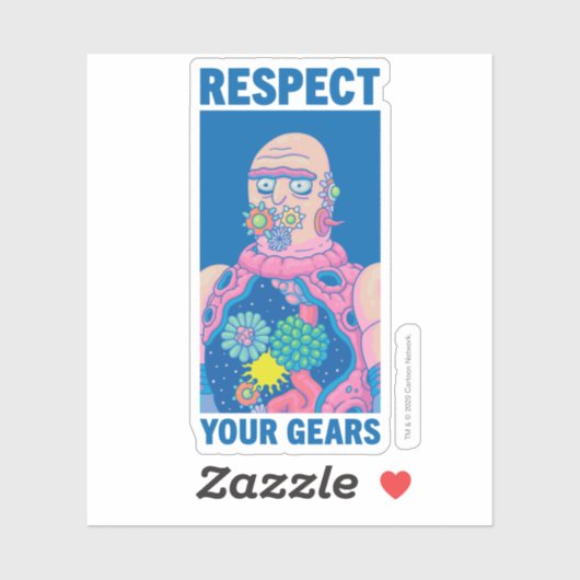 RICK EN MORTY™ | Eerbiediging van uw tandwielen Sticker (Vel)