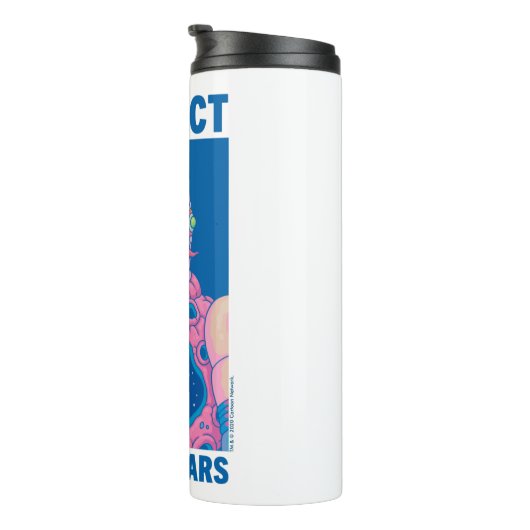 RICK EN MORTY™ | Eerbiediging van uw tandwielen Thermosbeker (Geroteerd rechts)