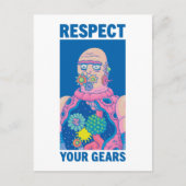 RICK EN MORTY™ | Eerbiediging van uw tandwielen Uitnodiging Briefkaart (Voorkant)