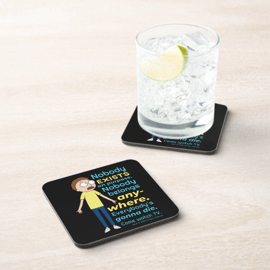 RICK EN MORTY™ | Er bestaat geen enkel doel Bier Onderzetter (Rechterzijde)