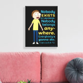 RICK EN MORTY™ | Er bestaat geen enkel doel Canvas Afdruk (Insitu (Woonkamer))