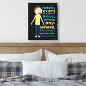 RICK EN MORTY™ | Er bestaat geen enkel doel Canvas Afdruk (Insitu (Slaapkamer))