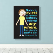 RICK EN MORTY™ | Er bestaat geen enkel doel Canvas Afdruk (Insitu (Houten vloer))