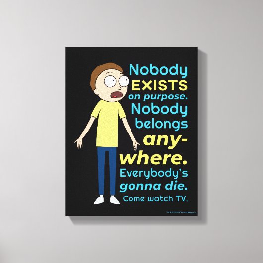 RICK EN MORTY™ | Er bestaat geen enkel doel Canvas Afdruk (Voorkant)