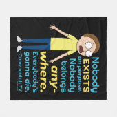 RICK EN MORTY™ | Er bestaat geen enkel doel Fleece Deken (Voorkant (Horizontaal))