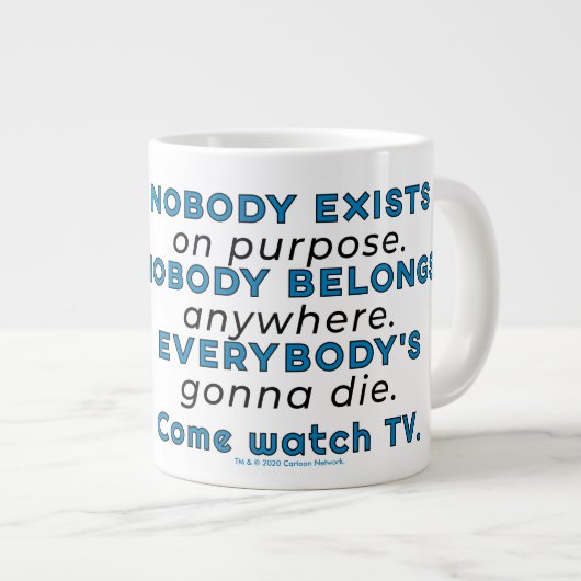 RICK EN MORTY™ | Er bestaat geen enkel doel Grote Koffiekop (Voorkant rechts)