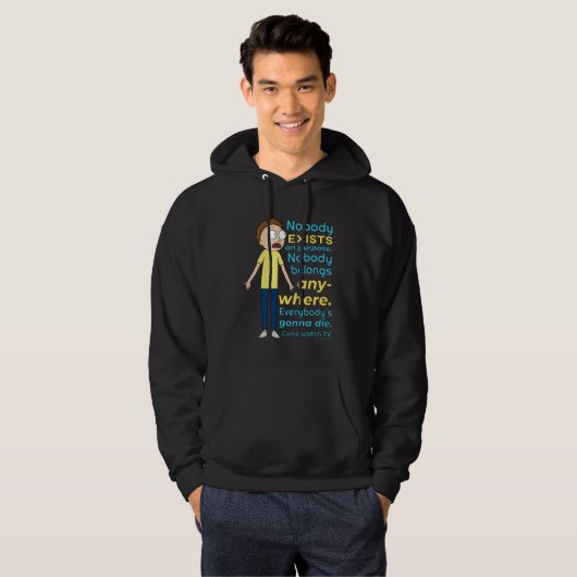RICK EN MORTY™ | Er bestaat geen enkel doel Hoodie (Voorkant volledig)