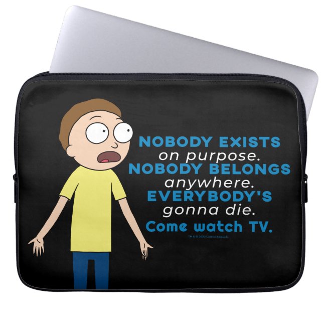 RICK EN MORTY™ | Er bestaat geen enkel doel Laptop Sleeve (Voorkant)