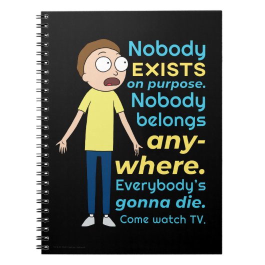 RICK EN MORTY™ | Er bestaat geen enkel doel Notitieboek (Voorkant)