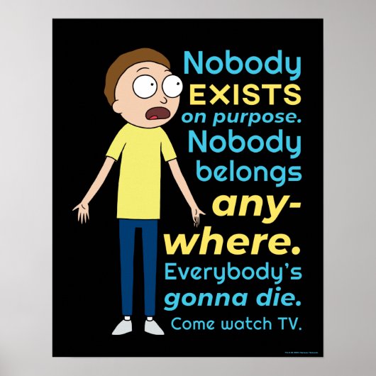 RICK EN MORTY™ | Er bestaat geen enkel doel Poster (Voorkant)
