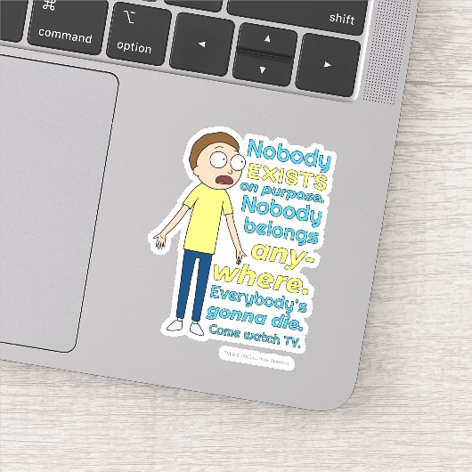 RICK EN MORTY™ | Er bestaat geen enkel doel Sticker (Detail)