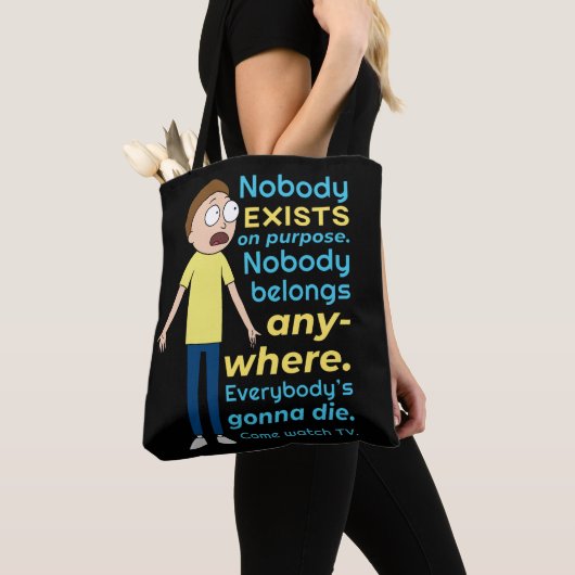 RICK EN MORTY™ | Er bestaat geen enkel doel Tote Bag (Dichtbij)