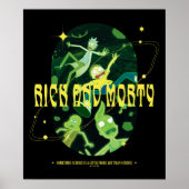 Rick en Morty Falling Quote Badge Poster (Voorkant)