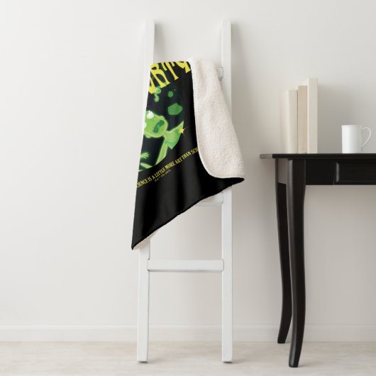 Rick en Morty Falling Quote Badge Sherpa Deken (In situ)