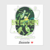 Rick en Morty Falling Quote Badge Sticker (Vel)