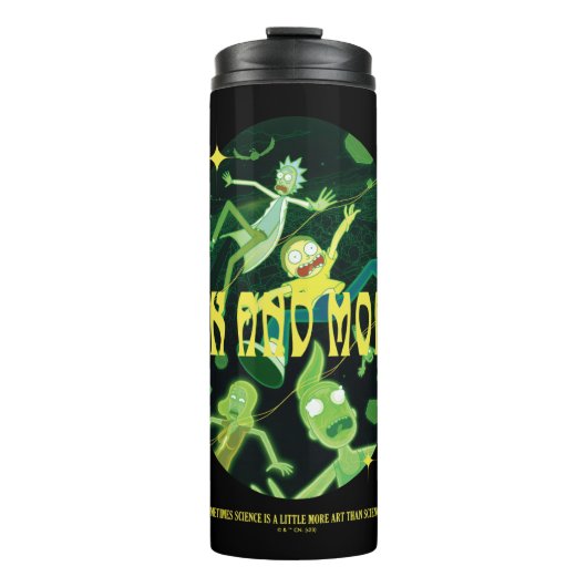 Rick en Morty Falling Quote Badge Thermosbeker (Voorkant)