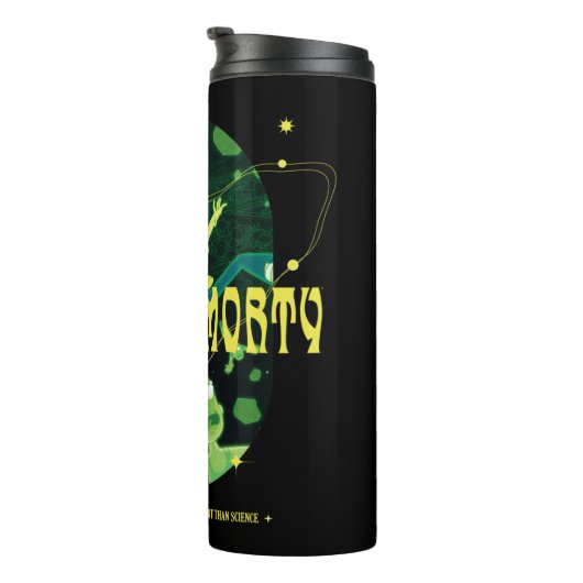 Rick en Morty Falling Quote Badge Thermosbeker (Geroteerd rechts)