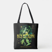 Rick en Morty Falling Quote Badge Tote Bag (Achterkant)