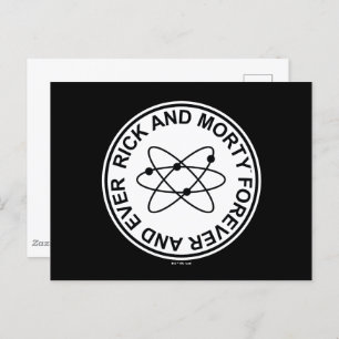 Rick en Morty Forever en Ever Atomic Badge Briefkaart