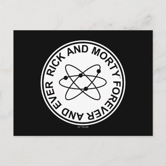 Rick en Morty Forever en Ever Atomic Badge Briefkaart (Voorkant)