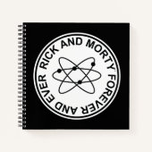 Rick en Morty Forever en Ever Atomic Badge Notitieboek (Voorkant)
