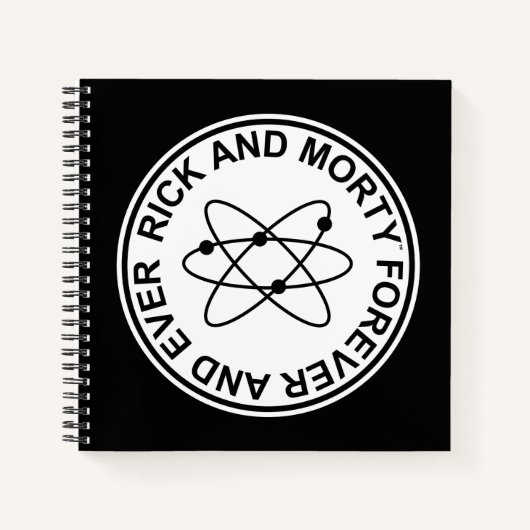 Rick en Morty Forever en Ever Atomic Badge Notitieboek (Voorkant)