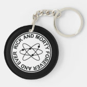 Rick en Morty Forever en Ever Atomic Badge Sleutelhanger (Achterkant)
