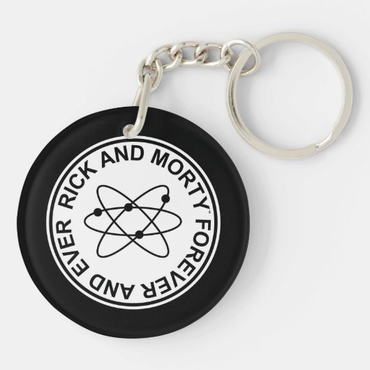 Rick en Morty Forever en Ever Atomic Badge Sleutelhanger (Achterkant)