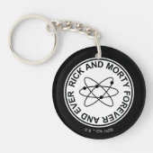 Rick en Morty Forever en Ever Atomic Badge Sleutelhanger (Voorkant)