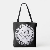 Rick en Morty Forever en Ever Atomic Badge Tote Bag (Achterkant)
