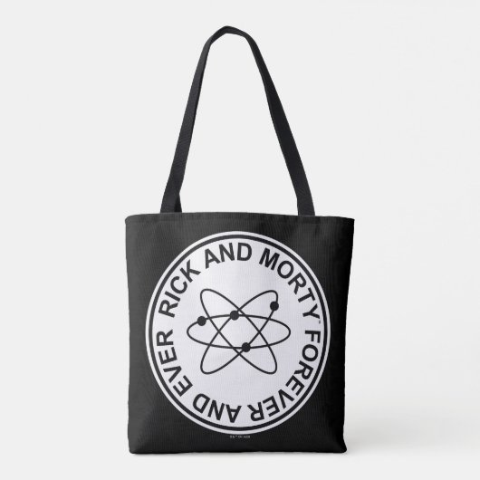 Rick en Morty Forever en Ever Atomic Badge Tote Bag (Achterkant)