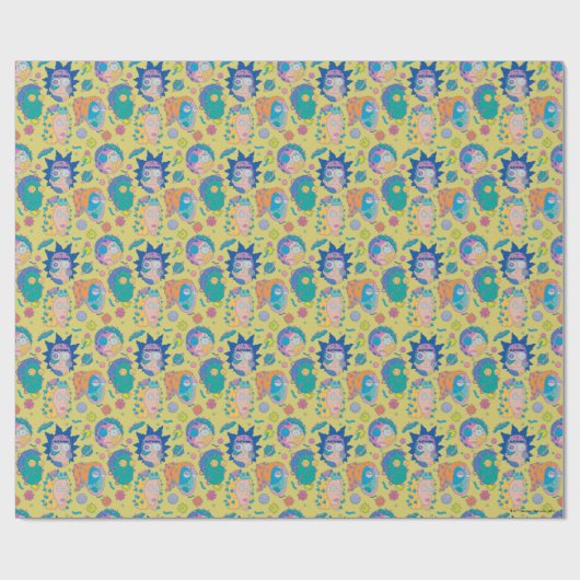 RICK EN MORTY™ | Geïnfecteerd Smith Family Pattern Cadeaupapier (Vlak)