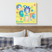RICK EN MORTY™ | Geïnfecteerd Smith Family Pattern Canvas Afdruk (Insitu (Slaapkamer))