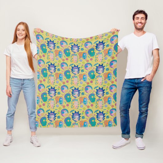 RICK EN MORTY™ | Geïnfecteerd Smith Family Pattern Fleece Deken (In situ)